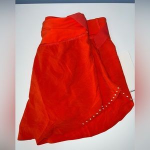 NWT Lululemon Fast and Free Reflective HR 2” Airflow Shorts Sz 4 Orange
